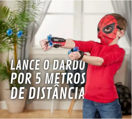 Luva lança teia Homem Aranha Brinquedo Presente Meninos Top - Lançador de Dardos